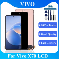 Original AMOLED For vivo X70 V2133A,V2104 lcd Touch Screen Digitizer Assembly For vivo X70 LCD Display replacement