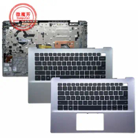 US English NEW Laptop Palmrest Upper Case With Keyboard For Dell Inspiron 14 5000 5498 5490