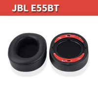 Applicable to JBL E55BT earphone sleeve sponge cover e55bt earmuffs ear cotton cover protein leather earmuffs earphones