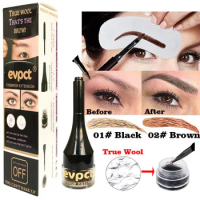 Evpct Unisex 3D Eyebrow Extensions Gel Waterproof Eyebrow Pomade Fiber Building Brow Hair Eyebrow Gel Maquiagem