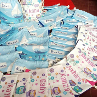 Tas Serut Kanvas Custom Ultah Nama Anak