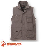 【Wildland 荒野 中性透氣抗UV多口袋背心《深卡灰》】W1705/吸濕快乾/輕薄耐磨/UV30+