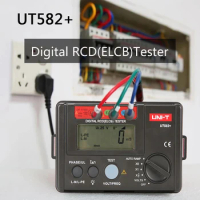 UNI-T UT582 + Digital RCD (ELCB) Tester Leakage Switch Tester Voltage Range Is 30V~600V Test Trip Time And Trip Current