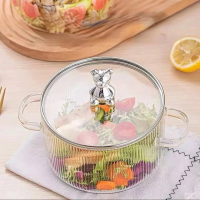 Panci Kaca Anti Panas bahanKAca Borosilicate