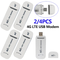 1/2/4PCS Multi-function Wifi Router 4G LTE USB 150Mbps Modem Stick 4G Card Router for Home Office Networking Products