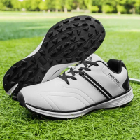 New Golf Shoes Men Waterproof Golf Sneakers Non-Slip Walking Golf Footwears Spikes Sports Shoes