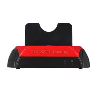 HDD Docking Station IDE/SATA Dual HDD Docking Station Base for 2.5 Inch 3.5 Inch SATA to USB 2.0 Docking Station US Plug