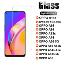 3-1PCS Screen Protector for Oppo A95 A94 A93s A55s A16 A53s Tempered Glass for Oppo A94 A74 A54s A35 A56 Oppo a11s a16 k s Glass