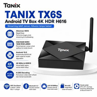 TANIX TX6S 2GB 16GB Android TV Box 4K HDR H265 H616 WiFi 5 Bluetooth 4.2 Media Player IPTV Streaming