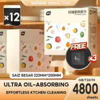 Multi-Functional [4 PCS]Botare Kitchen tissue Hanging Removable kitchen towel Oil-absorbent Tissue 2