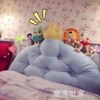 韓式皇冠公主大靠背 寶寶床靠墊兒童床頭軟包靠枕可拆洗可愛禮物