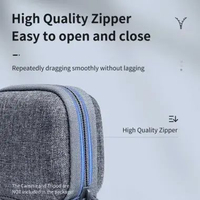 TELESIN Tas Kamera GoPro Action Camera Bag - Lindungi Kamera Anda dengan Aman, Anti Air IH Gray