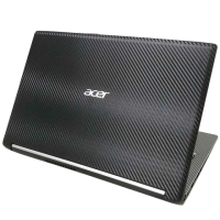 【Ezstick】ACER A315 A315-53G 黑色立體紋機身貼(含上蓋貼、鍵盤週圍貼)