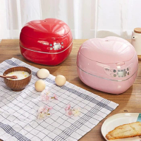 1.8L Capacity Heart-shaped Rice Cooker Intelligent Appointment Mini Electric Rice Cooker Arc Heating Plate Home Electric Cooker