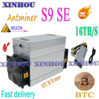 Used BITMAIN BTC BCH Miner AntMiner S9 SE 16T SHA256 ASIC miner Better Than antminer S9 S9k T9 M3 Ebit E9.3 E10.3 T2T T3 Z1PRO