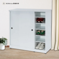 米朵Miduo 3.6尺拉門 右開放塑鋼鞋櫃 塑鋼鞋櫃
