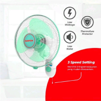 Maspion Wallfan / Kipas Angin Dinding / Tembok - MWF 41K, 16 inch + Tali 1
