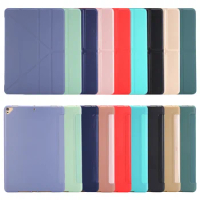 For iPad Air 1 Case iPad 2013 A1474 A1475 A1476 Case Funda Ultra Thin Silicone Soft Cover for iPad 5 6 9.7 Air 2 Folding Shell
