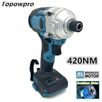18V Brushless 1/4 Inch Electric Impact Screwdriver Cordless Drill Impact Driver Hex Wrench Repair Power Tools For Makita Battery