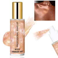 Fac High Shimmer Body Spray for Hair and Skin Luzer Glow Spray for Face Moisturizing Bronze Shimmer 