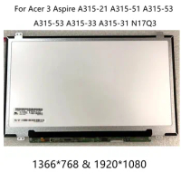 15.6" Laptop Matrix display For Acer 3 Aspire A315-21 A315-51 A315-53 A315-33 N17Q3 LCD Screen 30 Pins Panel Replacement