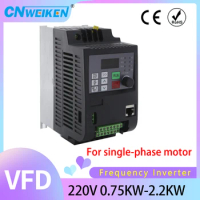 Single Phase VFD Inverter 2.2KW 220V 10A 1Phase to Single Phase Variable Frequency Drive Motor Inverter Converter