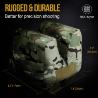 TacticalGear Front&amp;Rear Bag RifleSupport Sandbag Without Sand Sniper Pouch ShootTarget Stand Hunting Airsoft GunAccessories