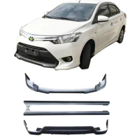 car bodykit for 2014-2017 Toyota YARiS vios front lip rear lip side skirts plastic material for Toyota vios bodykit