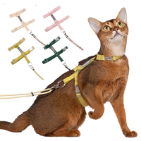 HIDREAM 啵啵系列 自由探索貓咪牽繩胸背帶組 4色 | 艾爾發寵物