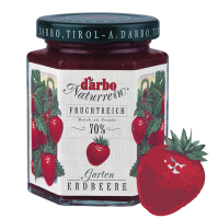 (任選)D’arbo德寶 70%果肉草莓果醬(200g)