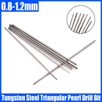 1/5/10PCS Triangular Pearl Drill Bit Tungsten Steel Punching Needle For Pearl Perforation Pearl Punching Machine Pearl Drill Bit