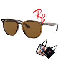 【RayBan 雷朋】亞洲版 時尚偏光太陽眼鏡 RB4306F 710/83 玳瑁色框深茶偏光鏡片 公司貨