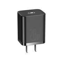 Super Si Quick Charger 1C 20W หัวชาร์จไว ขาออก Type - C รองรับ iPhone ,Android - Black