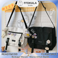 READY HOT COD (Free Gift) Tas Sekolah Sma Wanita Tas Selempang Bahu Wanita Tas Kanvas Berkapasitas B