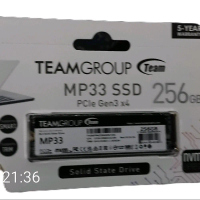 TeamGroup MP33 SSD 256GB NVMe PCIe Gen3 x4 - Penyimpanan Internal dengan Jaminan 5 Tahun - Storage