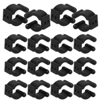 20Pcs Wall Pole Clamp Wall Mount Pole Clip Cue Holder Wall Cue Pole Clamp Fishing Rod Holder