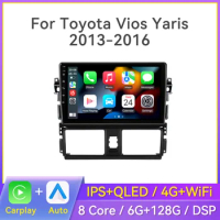 2 Din Android For Toyota Vios Yaris 2013 2014 2015 2016 Car Radio Multimedia Player GPS Navigation Carplay 2 din No DVD