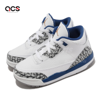 Nike 籃球鞋 Jordan 3 Retro TD 小童 童鞋 白 藍 爆裂紋 巫師 運動鞋 小朋友 喬丹 DM0968-148