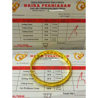 GELANG BANGLE DUBAI BRACELETS PERHIASAN WANITA BERLAPIS EMAS MUDA FREE SURAT DARI TOKO TERLARIS