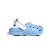 【adidas 愛迪達】Maxxclog I 童鞋 小童 白藍色 套穿 流線型 舒適 休閒 涼鞋 JS3730