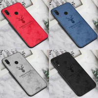 Soft TPU Cloth Deer Phone Case For Samsung Galaxy Note 10 Pro A70 A50 A30 A20 M30 M20 S10E S10 S9 S8 A6 A8 Plus A9 A7 2018 Cover