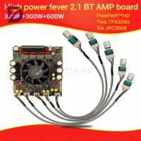 ZK-AS21P Audiophile High Power 2.1 Channel Bluetooth Amplifier Board 300W+300W+600W Amplifier Chip TPA3255*2