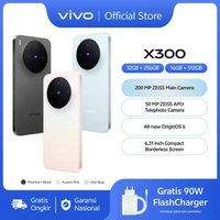 vivo X300 - 200 MP ZEISS Main Camera, 50 MP ZEISS APO Telephoto Camera, All New OriginOS 6, Compact 
