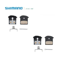 Genuine Shimano J04C-MF Disc Brake Pads Metal With Cooling Fin &amp; Spring XT XTR Deore- Y8LW98030 - OE