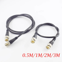 Kabel Penyambung Penyesuai Lelaki Ke Lelaki, BNC, Untuk Kamera CCTV, Keselamatan Rumah, Video berkep