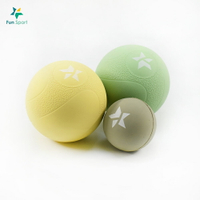 雷力斯-肌筋膜按摩球（3球組-6.5cm+4.2cm）+肌活袋*1(顏色隨機)-FunSport/筋膜球/花生球/花生按摩球