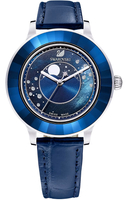 SWAROVSKI 施華洛世奇OCTEA LUX MOON手錶(5516305)-39mm-藍面皮革【刷卡回饋 分期0利率】【APP下單4%點數回饋】