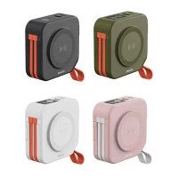 【Philips 飛利浦】多功能十合一螢幕顯示行動電源 DLP4347C (4色可選)#粉色-粉色