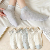 Women's socks, girls' cotton socks, Korean-style thin mid-calf socks, 2026 spring-summer women's soc