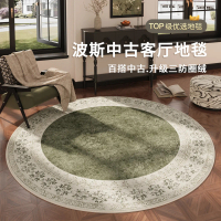 Vintage Green Carpet Living Room 2025 New Round Rug Sofa Plush Mat Bedroom Girl's Room Foot Mat